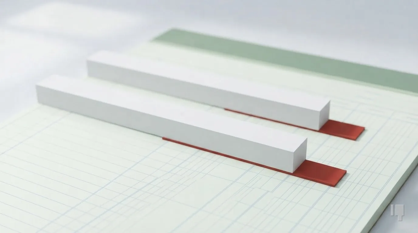 Two identical card bars, each with a red slice at the right end