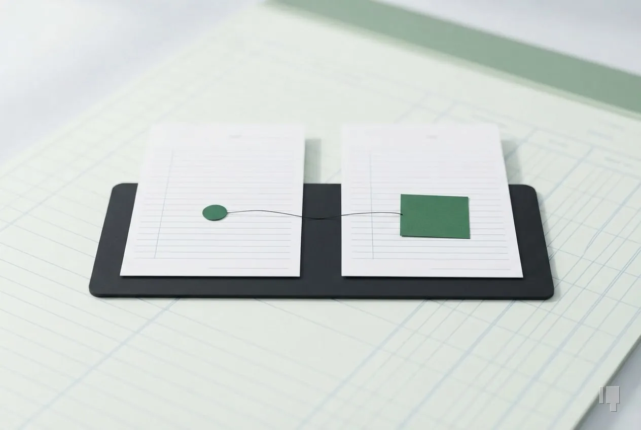 Two blank waiver forms in sequence, one with a green dot and one with a green square