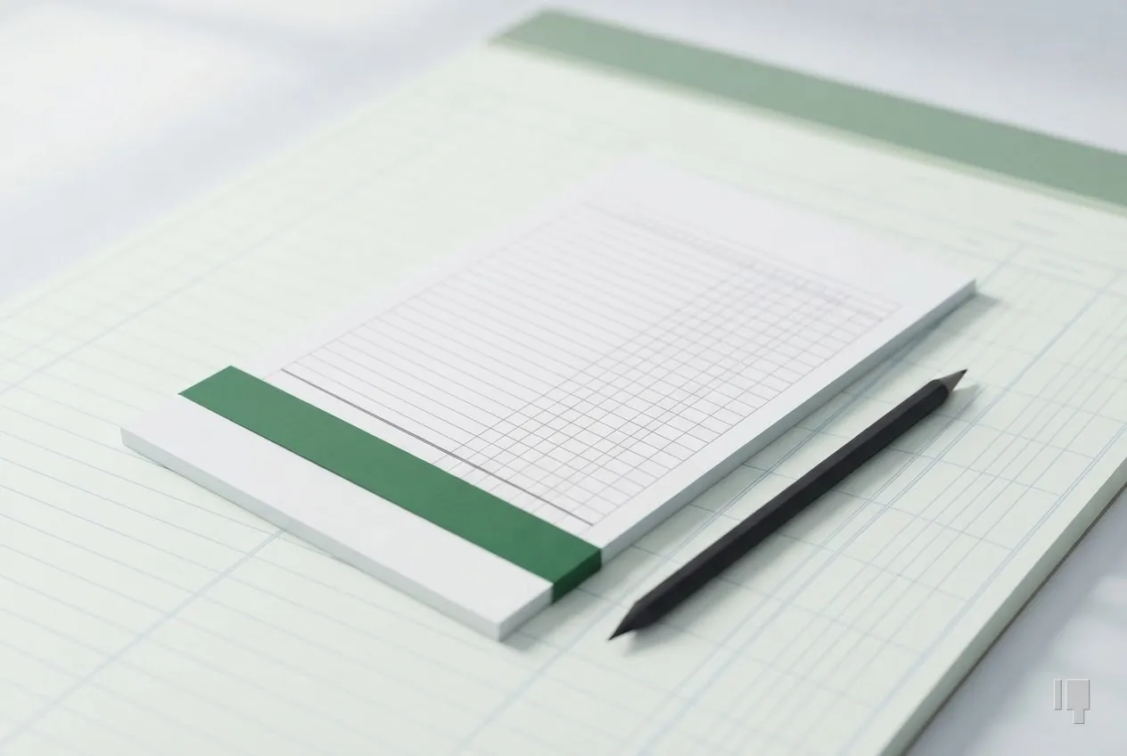 A blank pay application with a green band on its total line